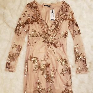 Boohoo sparkle dress